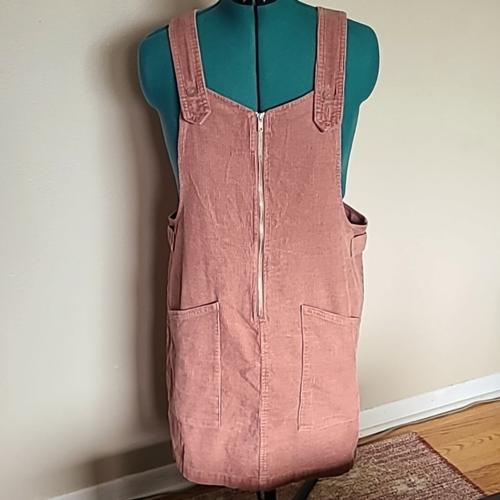Wild Fable Size XL Corduroy Front Zip Mini Pinafore Dress